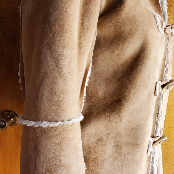 Vintage Faux Suede Tan Coat - Picture 8 of 8
